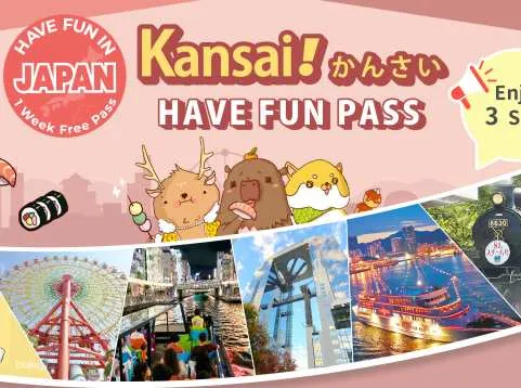 [Budget-Friendly Package with Complimentary Transport Tickets] Have Fun in Kansai 1 Week Free Pass