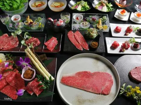 Kyoto, Japan｜Yakiniku no Meimon Tendan Sain Ten｜Omi beef yakiniku set
