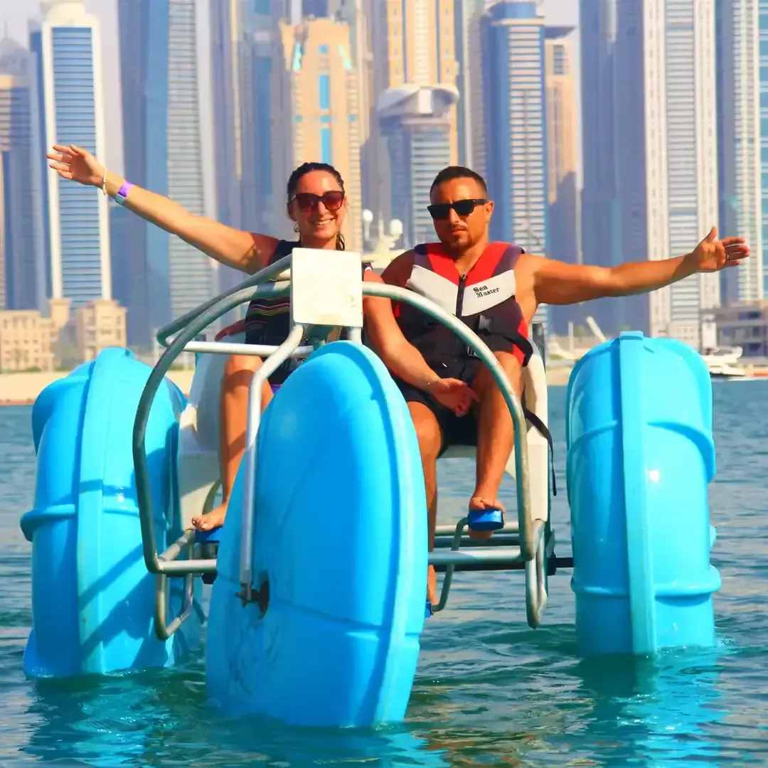 Giant Water Bike in Palm Dubai