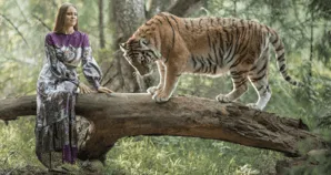 A walk with a tiger